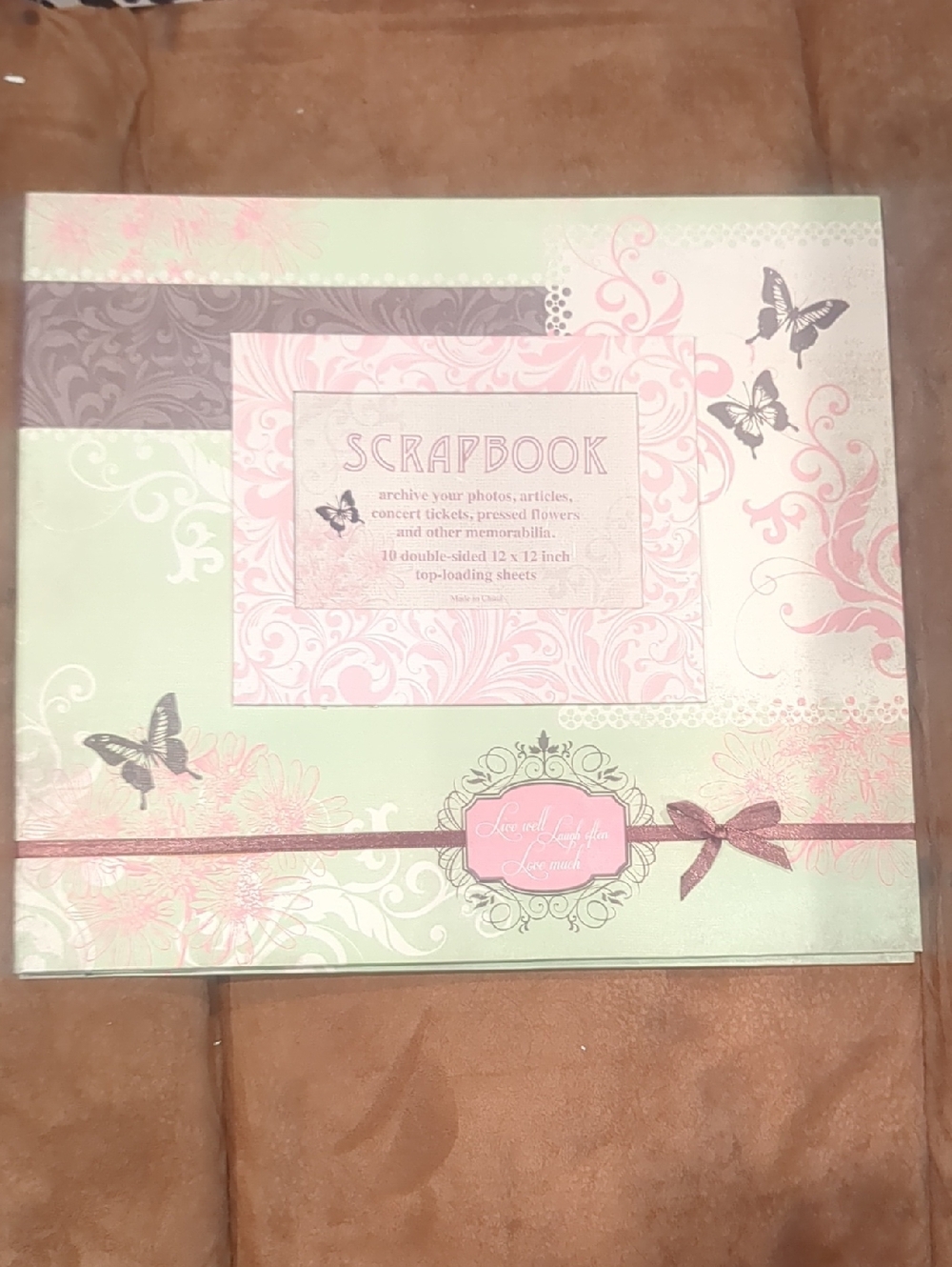 Scrapbook Mint Green and Pink Decorative Album